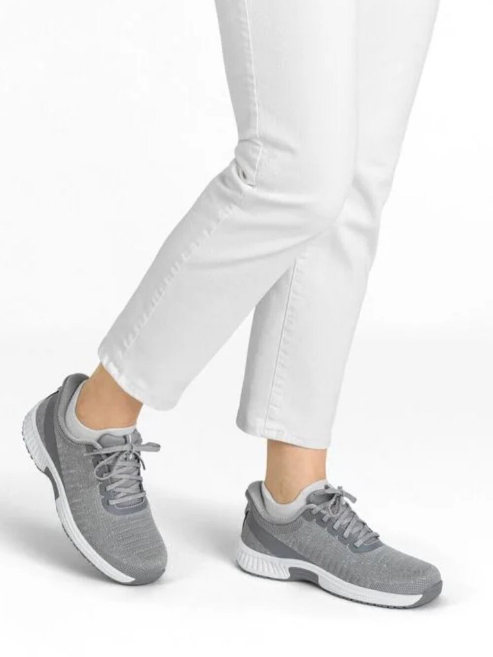 Orthofeet Kita Hands-Free - Color: Gray Glitter - Size: Womens 11.5 Wide (D)